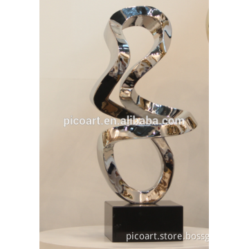 Stainless steel garden sculpture abstract art polished sculpture manufactures in CHINA